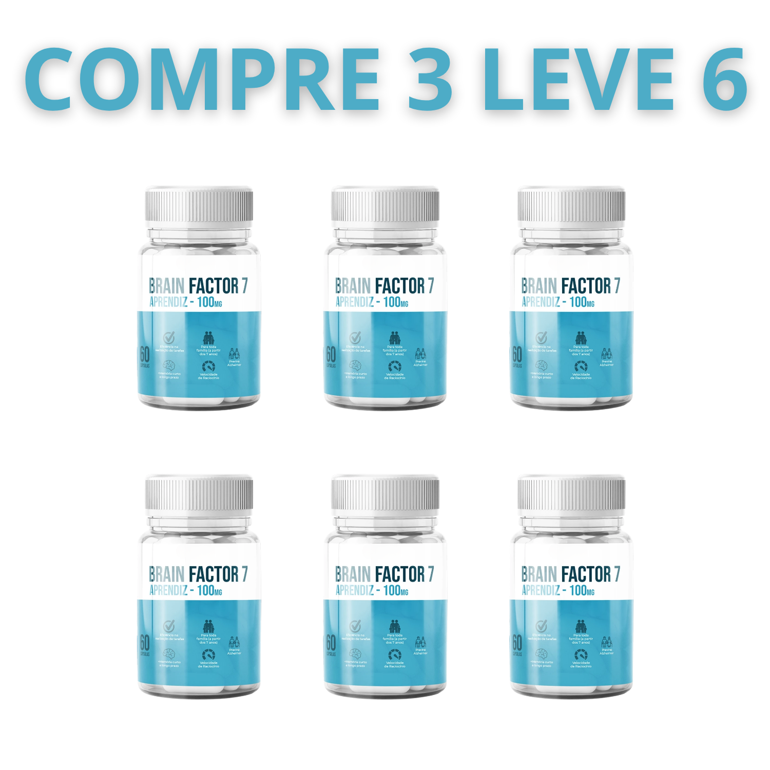 BRAIN FACTOR 7 – O Segredo Para Foco e Alta Performance Mental + Frete Grátis