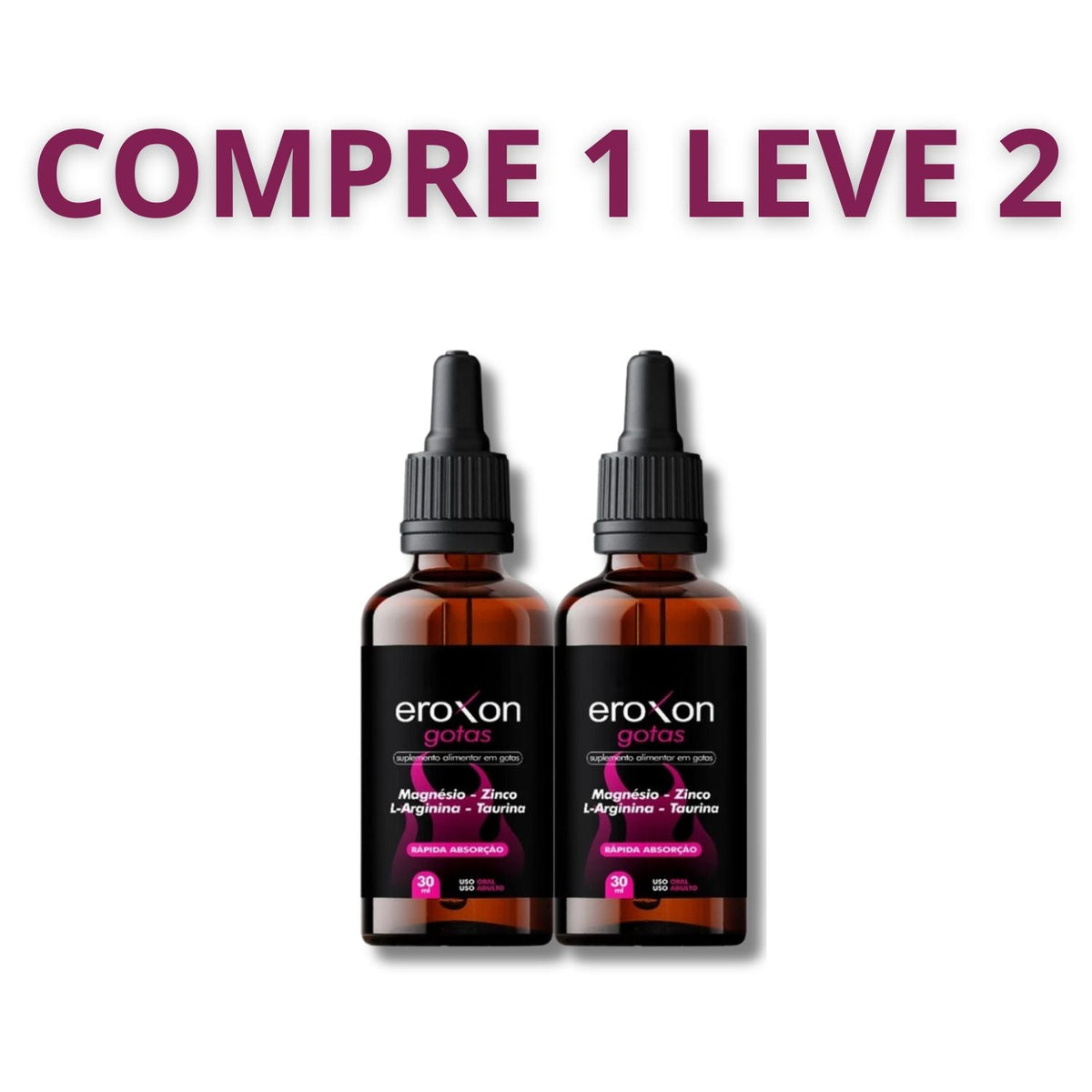 Eroxon 30ml - Melhora o Desempenho e Intensifica a Sensação de Prazer + Frete Gratis